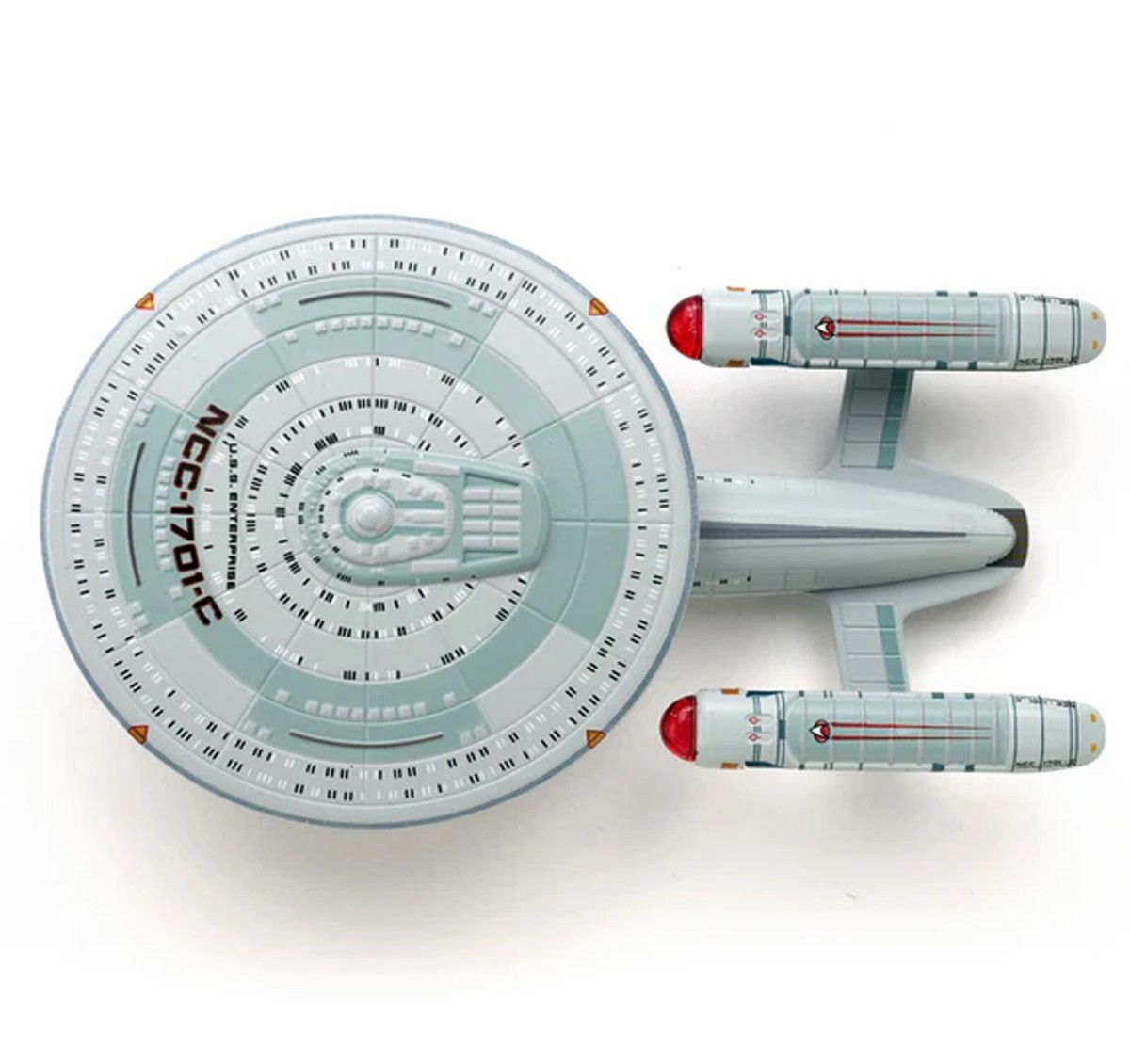 Vaisseau Star Trek Eaglemoss NCC-1701-C – Avec Magazine, Métal, Rare, Neuf
