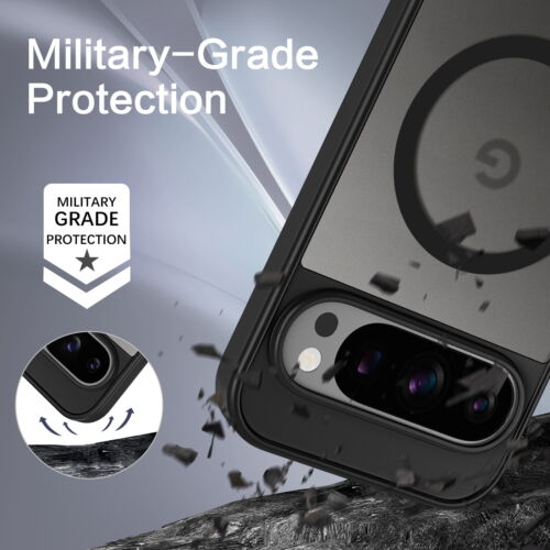 Custodia magnetica per Google Pixel 9 Pro XL opaca antiurto protettiva cover telefono - Foto 22 di 44