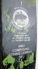 Vintage Bear 39" COMPOUND BOW See Pictures For Details