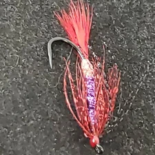 FLY FISHING FLIES SALMON PIPELINE SIZE 2 PURPLE CUSTOM TIED ALASKA CANADA