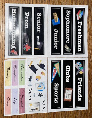 Rare Lot Of 5 Creative Memories School Freshman Sophomore Junior