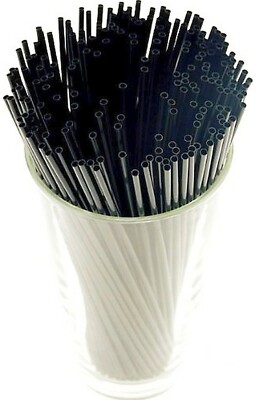 7-Inch Tall Plastic Coffee Stir Straws | Black | Pack Of 1000 - View #5