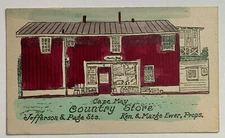 1949 NJ Postcard Cape May Country Store bldg Jefferson Page Sts hand-colored 