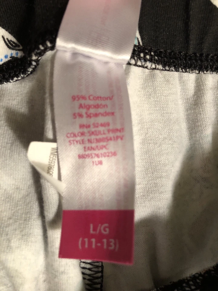 Leggings tobilleros NO LIMITS Juniors talla L (11-13) día de los muertos/cráneo de azúcar Foto 4 de 4