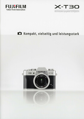 Prospekt Katalog Fuji Fujifilm X-T30 XT30 XT-30 Kompakt vielseitig leistungsstar