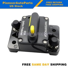 Circuit Breaker Reset Car Auto Marine Stereo Audio FuseInverter 50AMP DC 12V US