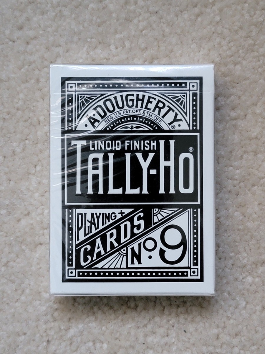 Tally Ho Black Fan Back Playing Cards - SEALED Deck, OHIO | eBay
