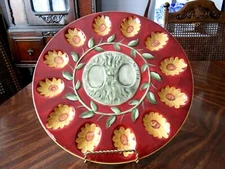  Susan Winget Deviled Egg Plate Cracker Barrel 13" 