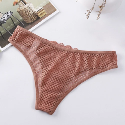 4er-Pack Set Sexy Damen Höschen Unterwäsche Spitze durchsichtig Slips Unterwäsche Set - Bild 11 von 16