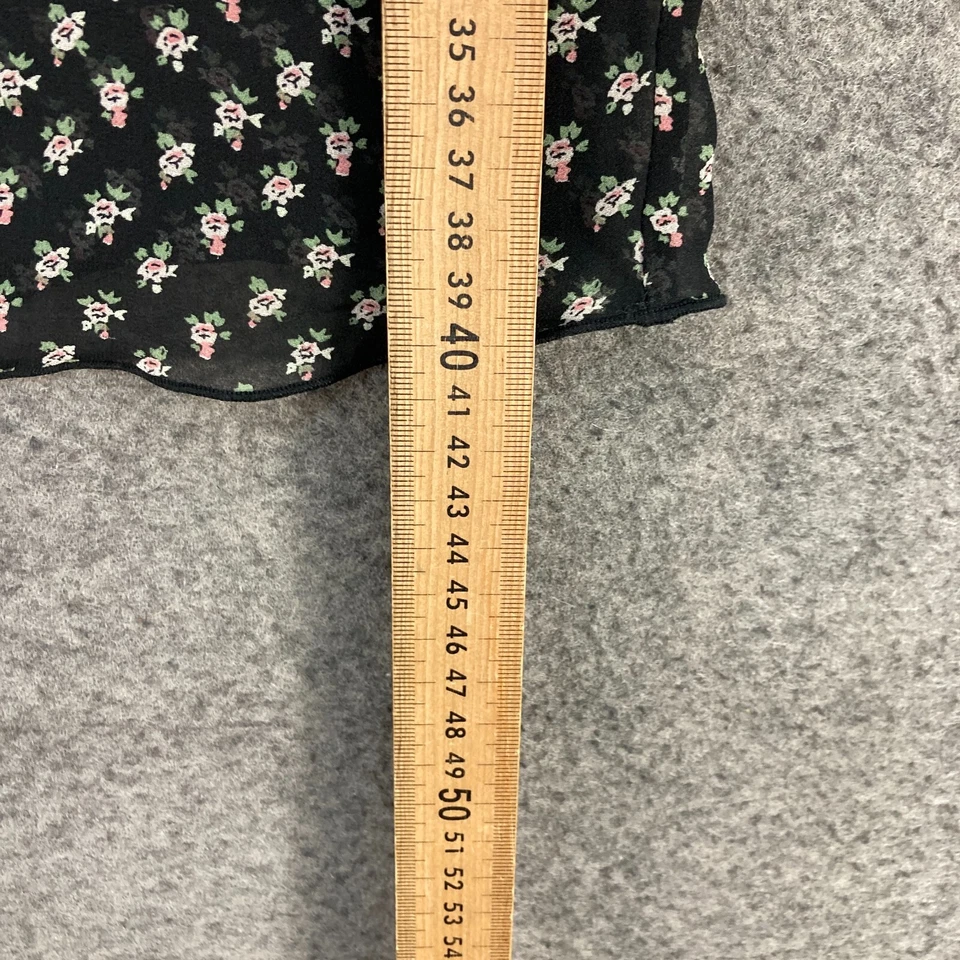 Бренди Melville юбка женщин маленький черный цветочный короткая линия молнии мини 29835 - Изображение 4 из 4