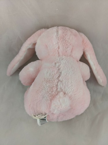 Pink Rabbit Plush Rattle Bunny 10 Inch Kellytoy Crinkle Ears Stuffed Animal Toy - Imagen 4 de 7