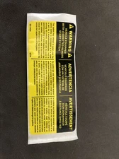 DEI Viper Clifford Remote Start Warning Sticker (New)