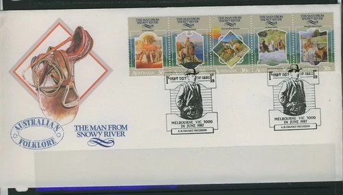 Australia 1987 Man from Snowy River - APM18441 Melbourne First Day Cover