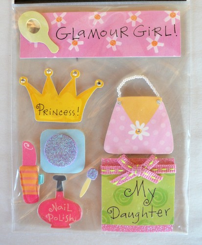 Ellen Krans Soft Spoken Embellishments Glamour Girl My Daughter Princess 8pcs - Picture 2 of 4