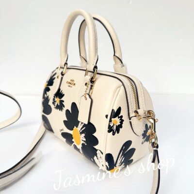 NWT Coach Mini Rowan Crossbody Bag With Floral Print CZ597 | eBay