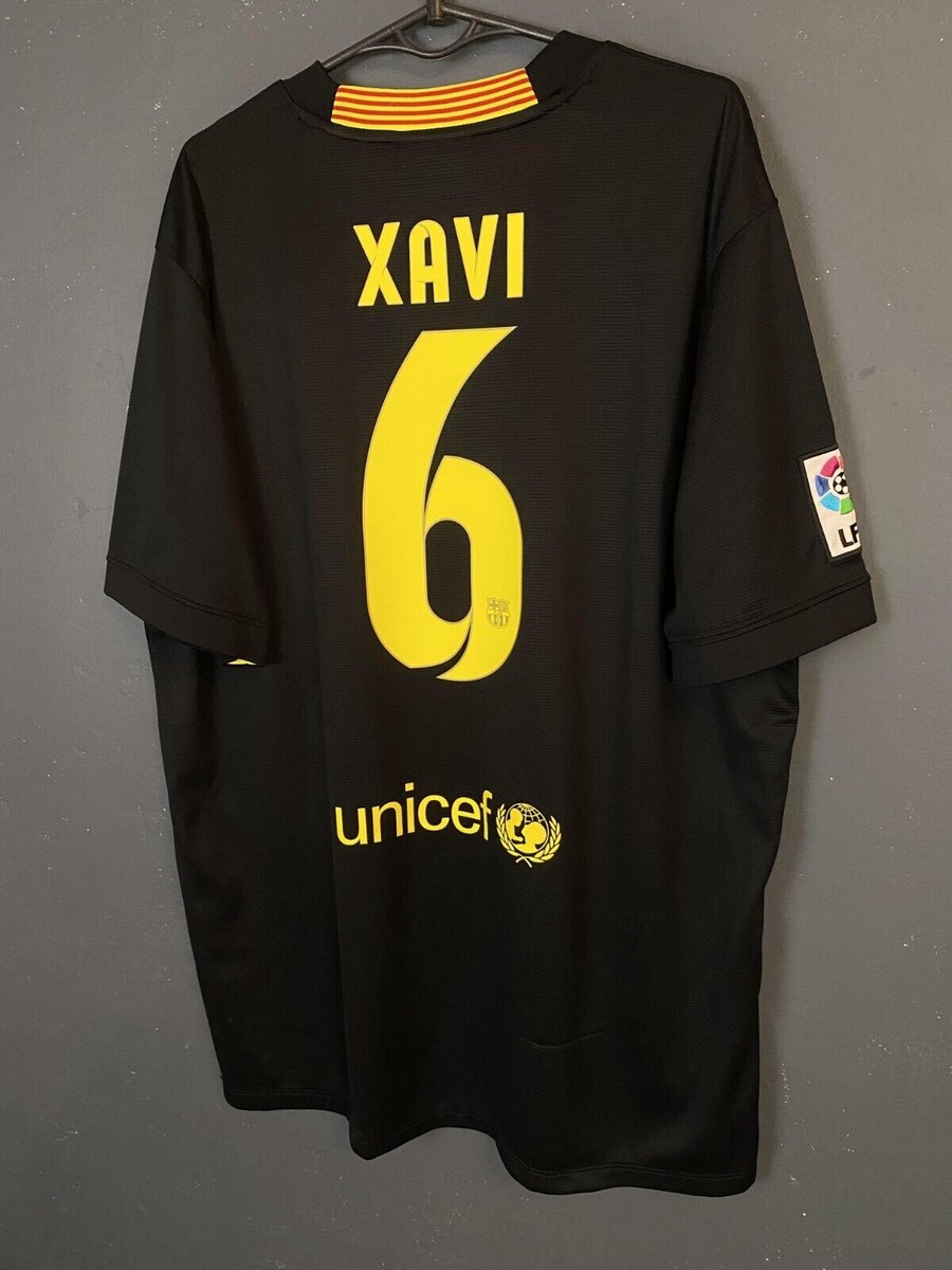 MENS XAVI #6 FC BARCELONA 2013/2014 FOOTBALL SOCCER SHIRT