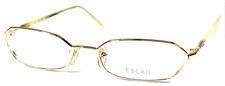 ESCADA E329 C1N NOS Japan Gold/Ivory White Designer Eyeglasses Frame 51-18-135