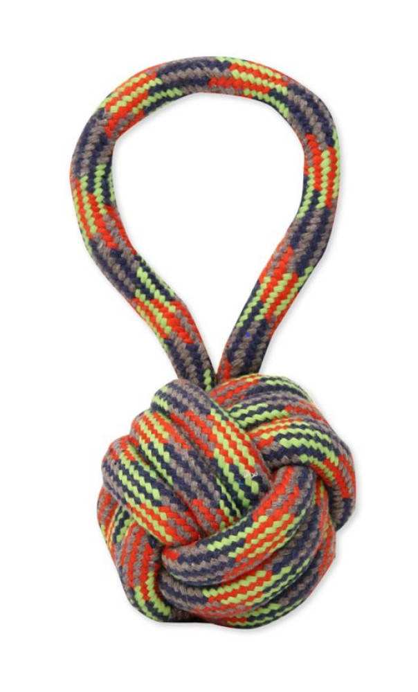 Mammoth 25020F Monkey Fist Dog Toy with handle, Medium 3.75"