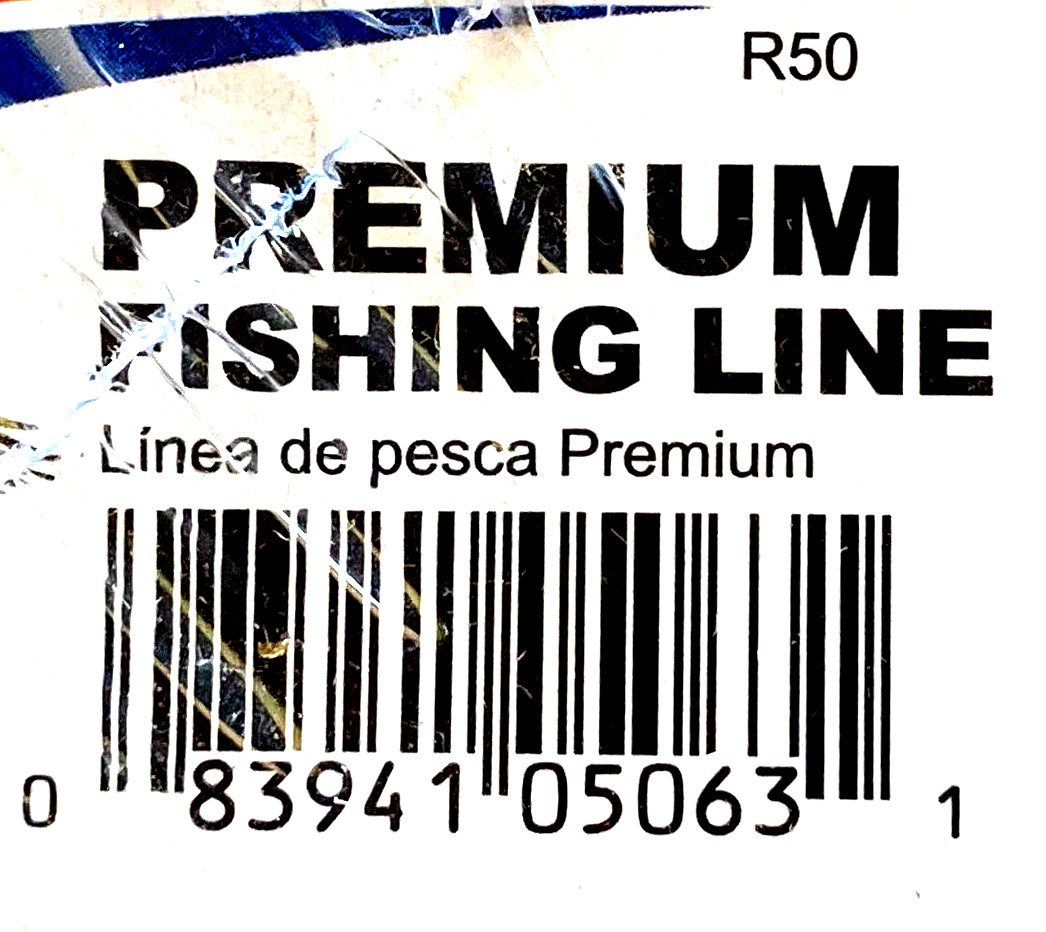 Eagle Claw Premium Fishing Line 50lb Test Clear 280 Yards Spool - Free Shipping