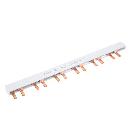 Pin Type Copper Busbar 63А 2P 12 Way Pvc Good Conductivity For Circuit Bre GFL - Picture 2 of 23