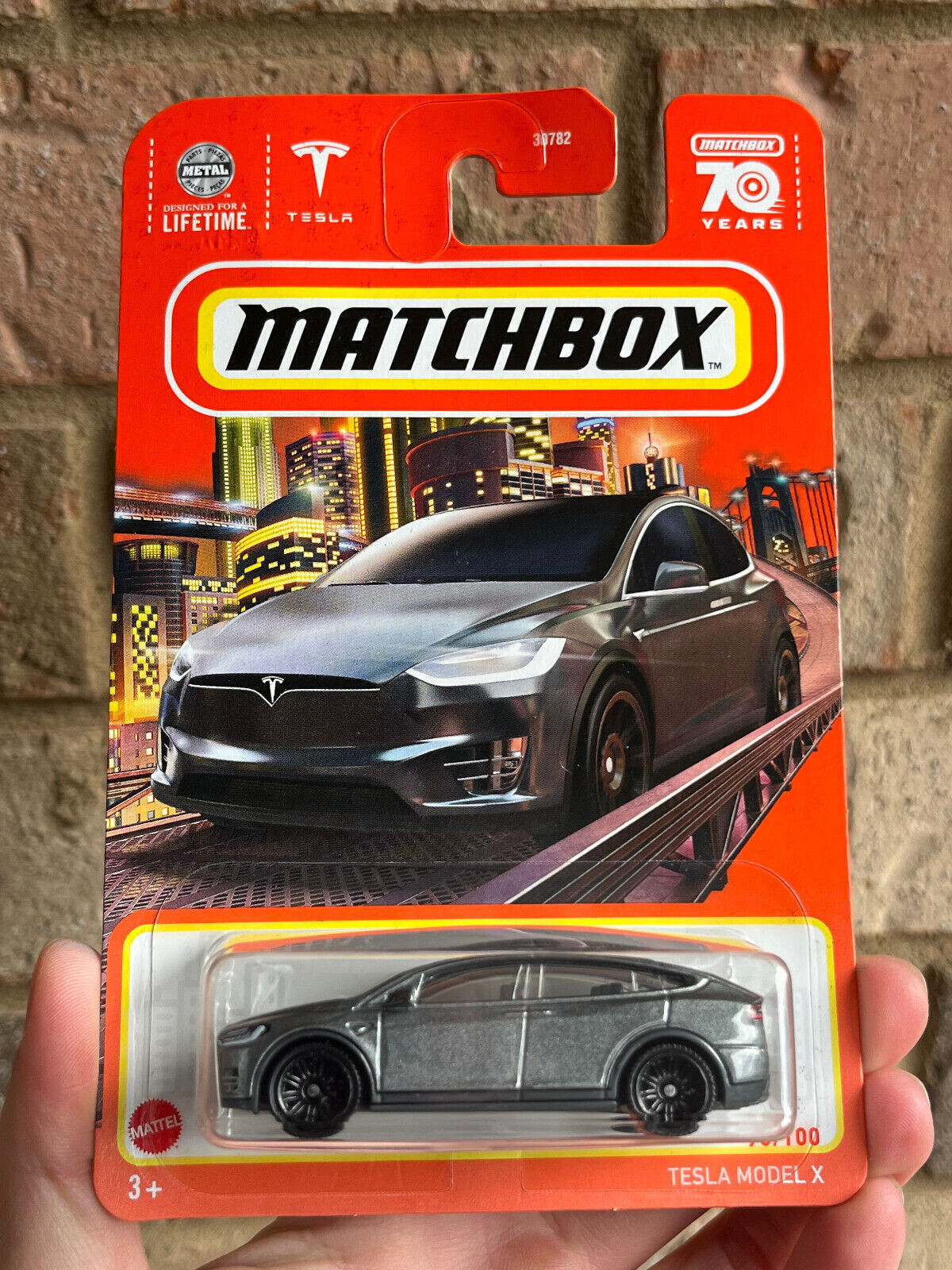 Matchbox 70 Year Anniversary Tesla Model X 90/100