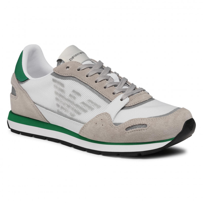 Shoes Sneaker EMPORIO ARMANI Man Sz. US 9,5 X4X537XM678 N494 Grey