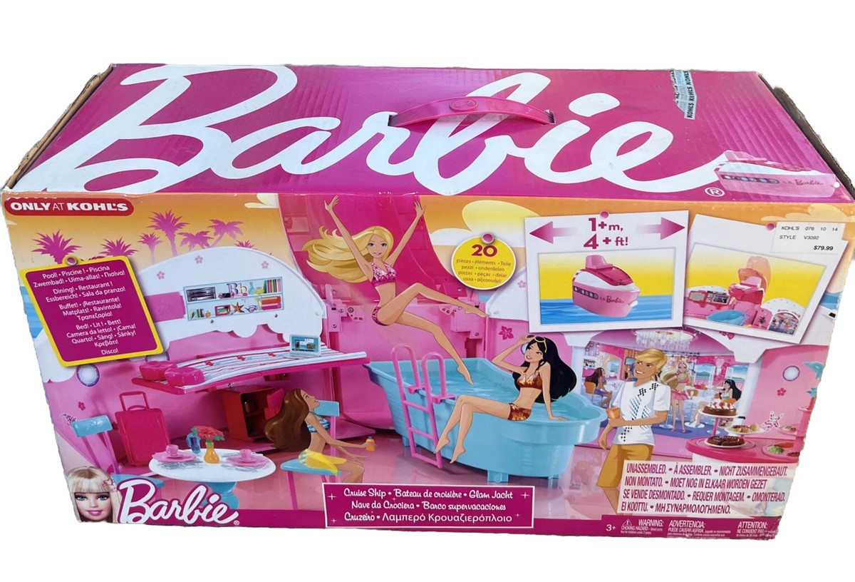 Pink Barbie Cruise Ship Toy Barbie Cruise Ship Boat 2010 Pink