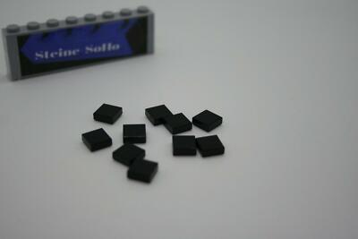 Lego (c) 10x Fliesen - 1x1 schwarz - 3070b - tile 1 x 1 - Kacheln - Fliese