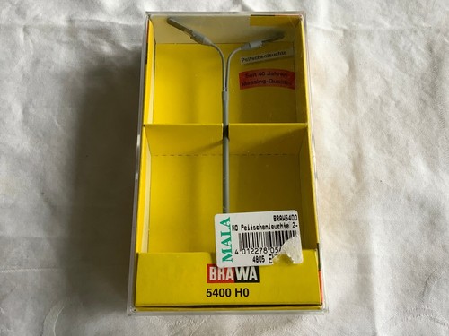 ✅Luz de látigo Brawa 5400 H0/1:87 2 brazos h=aprox. 110 mm (EX149-6S2/4) | Zustand: Gebraucht