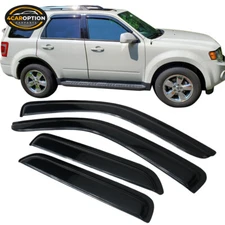 Fits 01-12 Ford Escape 08-11 Mazda Tribute Window Visors Rain Sun Guard Vent 4Pc