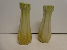 AUSTRALIAN POTTERY DARBYSHIRE CELERY SALT & PEPPER SHAKERS PAIR 