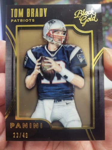 2015 Panini Black Gold #14 Tom Brady #d 23/49 HoF New England Patriots Nrmt - 第 1/3 張圖片