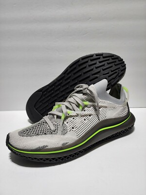 Size 11 ADIDAS 4D FUSION PRIMEKNIT H04511 GREY GREEN RUNNING SHOES SNEAKERS MENS