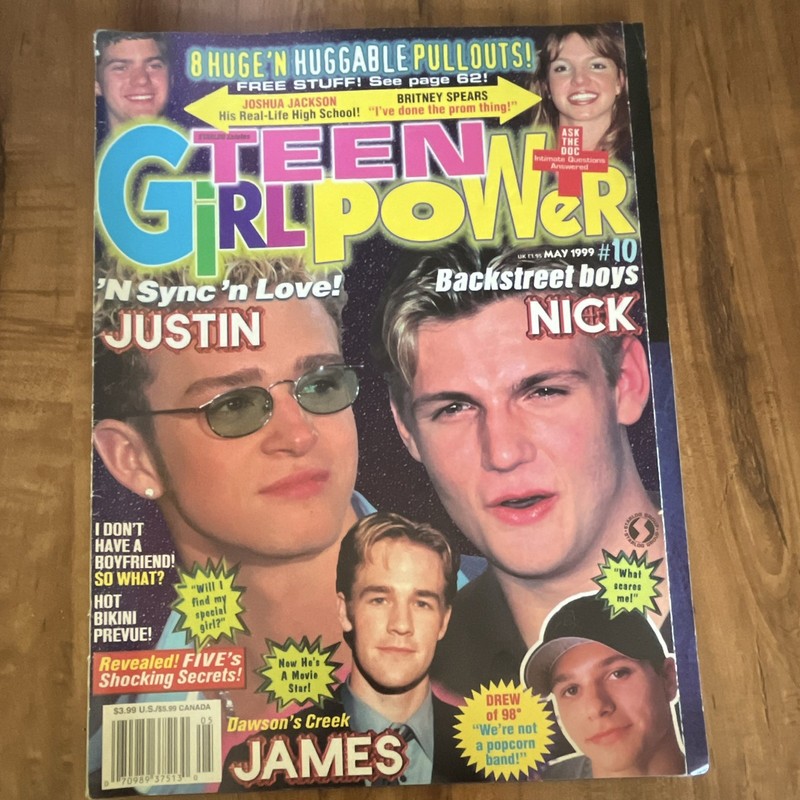 Teen Girl Power Magazine May 1999 Issue 10 Illustrated Backstreet Boys