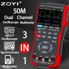 Zt-703s 3-in-1 Oscilloscope Multimeter Signal Generator | Dual Channel