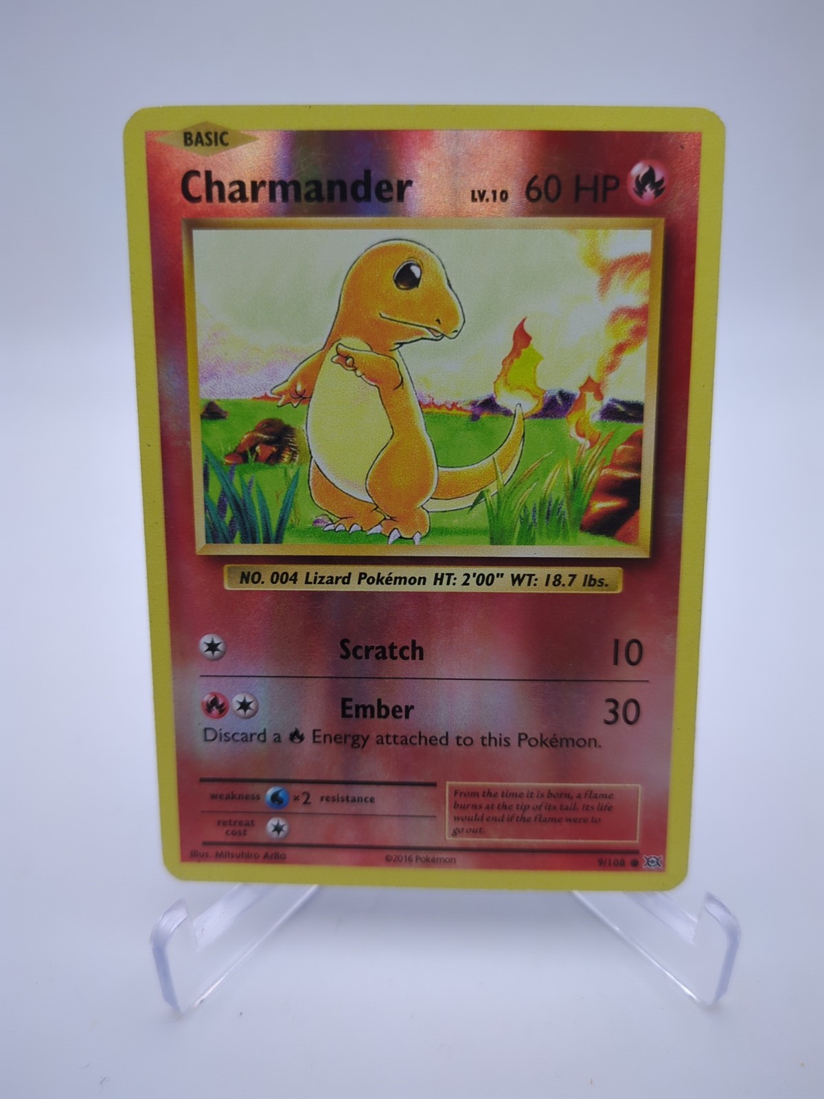 💥 Pokemon Reverse Holo Charmander XY - Evolutions 9/108 NM