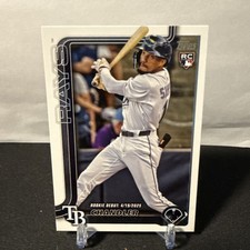 2025 Topps Update Series #US349 Chandler Simpson (RC) Rookie Debut Tampa Bay Ray