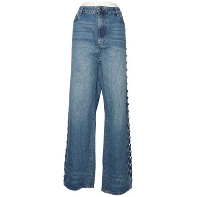 H&M Edition, Jeans, Größe: 46, Blau, Baumwolle, Einfarbig, Denim, Damen #1sl