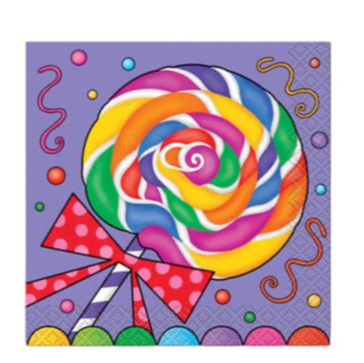 Candy Birthday Party Supplies Choose Napkins Cups Plates Hats Bags Invitations