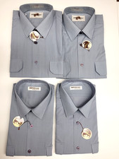 Konvolut: 4 x Imperial Diensthemden, grau, zwei Brusttaschen, Gr. 41, Langarm
