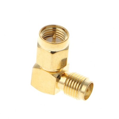 SMA Male To SMA Female Right Angle 90 Degrees RF Coaxial Connector Adapter