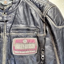 Giacca pelle uomo Harley Davidson Rustlers XL nero 97195-18VM molto resistente alle intemperie