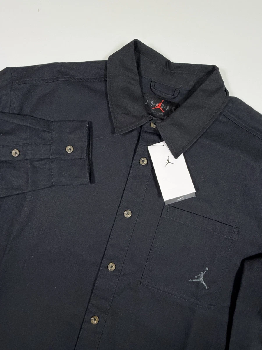 Jordan Long Sleeve Button-Up Casual Button-Down Shirts for Men for
