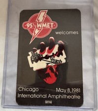JUDAS PRIEST British Steel 1981 Vintage Cloth Sticker International Amphitheatre