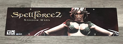 SpellForce 2 Shadow Wars Rare GameStop Video Game Marketing Sign 19 x6  PS3 PC