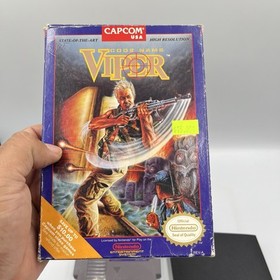 VINTAGE NINTENDO NES, CODE NAME: VIPER, 1990, CAPCOM, with ORIGINAL BOX