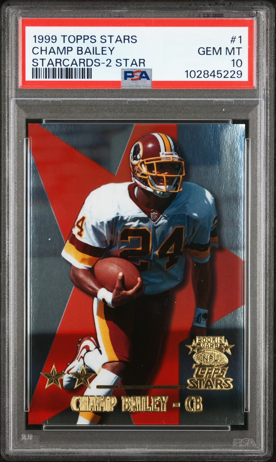 Champ Bailey Topps Stars Starcards #1 Starcards-2 Star