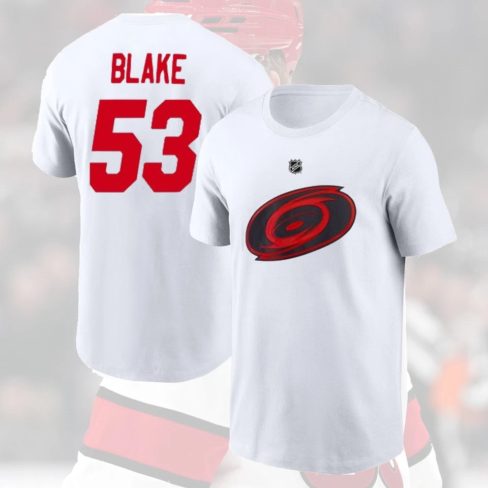 FLASH SALE ! Jackson Blake #53 Carolina Hurricanes Name & Number S–5XL for Fan - Image 2 of 4