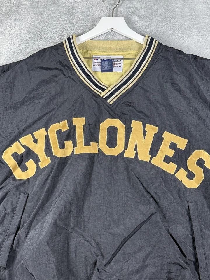 Vintage Iowa State Cyclones Jacket Mens Large NCAA College Pullover Windbreaker - Image 2 of 4