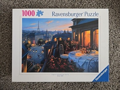 Ravensburger Paris Balcony 1000pc Eugene Lushpin 2014 Complete Free Ship Add l